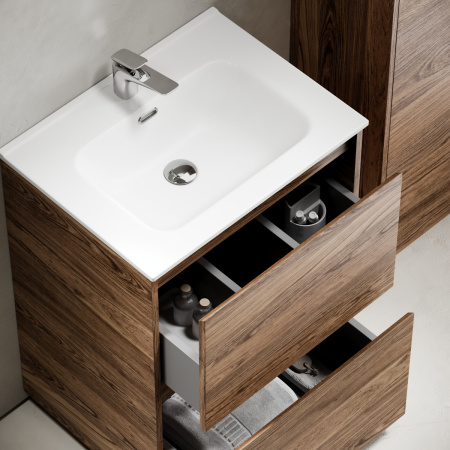 Тумба под раковину Sancos Libra Floor LB60FECH 60х50 напольная цвет коричневый